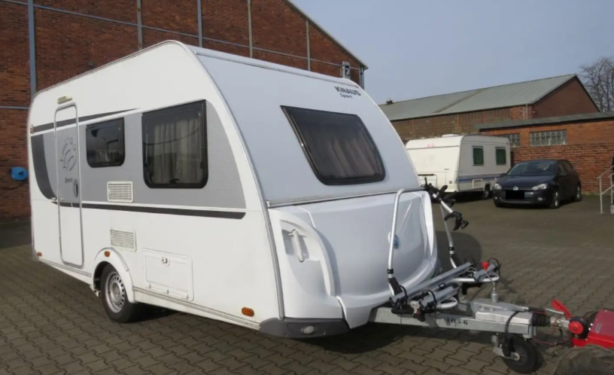 Caravane Knaus Sport 400 avec Mover, porte-vélos